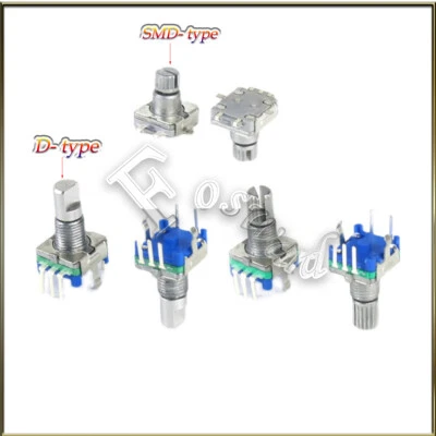 EC11 Drehgeber mit Druck-Taster Dreh-Kodierer Drehencoder 15/20mm Rotary Encoder - Bild 1 von 3
