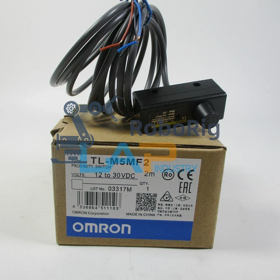 New 1Pcs For OMRON proximity switch TL-M5MF2 12-30VDC - Image 1 of 4
