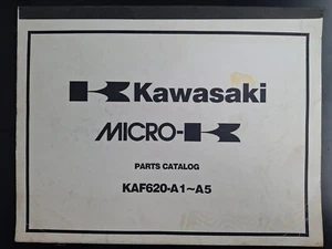 New Old Stock Kawasaki Micro-K KAF620-A1~A5 Mule 2510 Parts Catalog - Picture 1 of 4