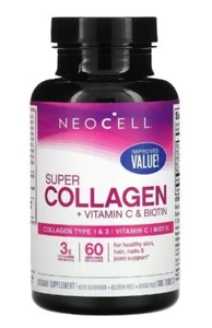 NeoCell Super Colágeno, + Vitamina C y Biotina, 180 Comprimidos - Imagen 1 de 2