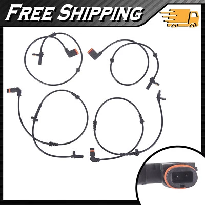 Sensor de velocidad de rueda ABS delantero trasero L&R 4 piezas para Mercedes 2007-2010 CL600 S65 AMG Foto 1 de 4