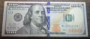 2013 $100 Dollar Bill * STAR NOTE Replacement Note "L" San Francisco - Picture 1 of 6