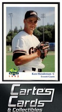 Ken Henderson 1992 Classic Best Everett Giants #6  San Francisco