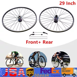 Juego de ruedas de bicicleta de montaña de 29 pulgadas paquete de 2 llantas de aleación de aluminio freno de disco juego de ruedas MTB - Imagen 1 de 12