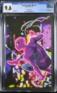 Amazing Spider-Man #1 (Marvel 2022) CGC 9.6, White Pages, Besch "Virgin" Ed. - Bild 1 von 2