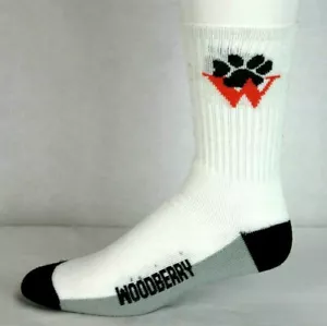 Woodberry Forest School Tigers Athletic Crew Socks White Medium - Picture 1 of 2