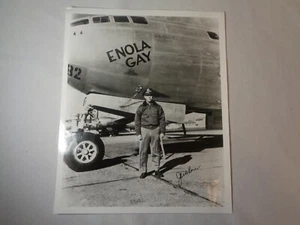 JACOB BESER ENOLA GAY Atomic Bomb August 6, 1945 Autograph Picture - Picture 1 of 4