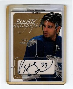 2003-04 BAP Ultimate Memorabilia AUTO Gold #127 Peter Sarno *#/20