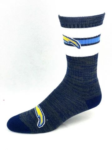 Los Angeles Chargers Football Blue RMC First String Deuce Crew Socks Cover