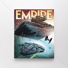 Imperial Star Destroyer Millennium Falcon Poster Canvas Star Wars #1 Art Print