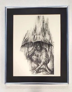Charles Wilbert White "Southern News" 1961 Offset Lithograth - Rare, Artwork! - Picture 1 of 19