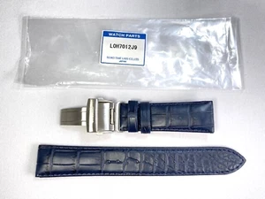 Correa de cuero genuino para reloj SEIKO Presage 20 mm azul marino L0H7012J9 para SARX053 - Imagen 1 de 7