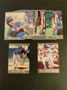 1991 Fleer ULTRA Chicago Cubs 17 CARD Team Set Lot - Picture 1 of 1