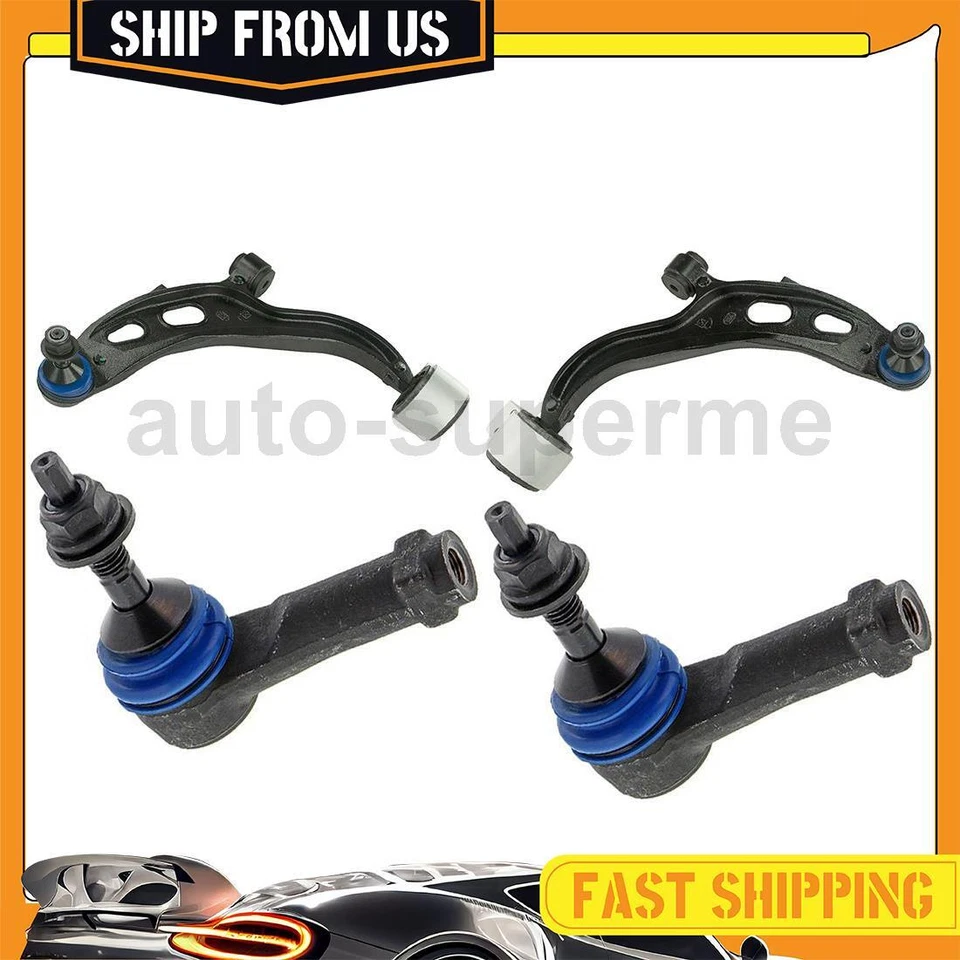 Braço de controle completo dianteiro externo e inferior 4x para Ford Taurus 2.0L 2013-2017 - Imagem 1 de 4