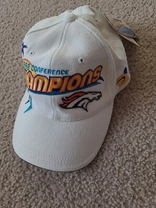 New 1998 Denver Broncos Conference Champions Official Lockerroom Cap With Tags! - Picture 1 of 13