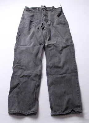 Abercrombie & Fitch Women's High Rise 90s Straight Jeans BL1 Grey US: 31/12 Long - Image 1 of 4