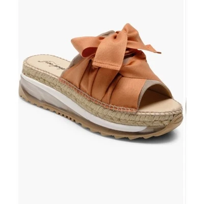 Sandalias Free People Plataforma Alpargata Envolvente Corbata Naranja EU 40 US 9 Boho Foto 1 de 4