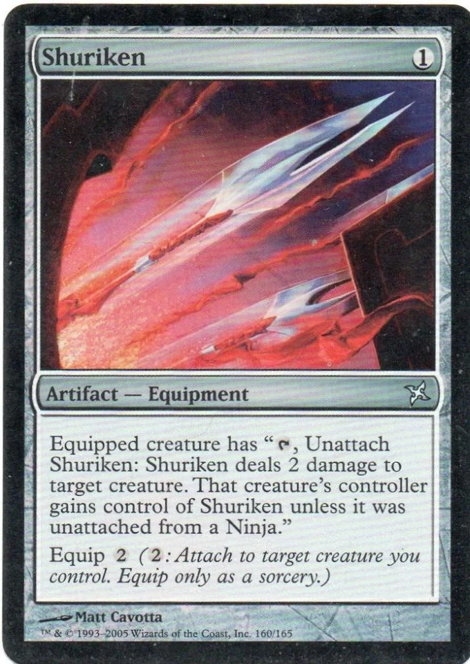 MTG: Betrayers of Kamigawa: Foil Shuriken: Lightly Played Condition - Image 1 of 1