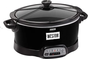 Olla de cocción lenta programable Weston 03-2300-W 7 qt con correa de cierre - Imagen 1 de 2