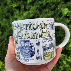 Taza de café Starbucks British Columbia Canada Been There Series 14 oz 2018 - Imagen 1 de 6