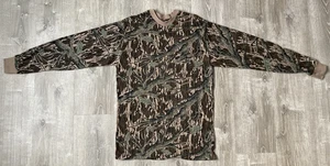 Vintage Mossy Oak Original Camouflage Langarm Tasche Hemd Herren XL Einzelnaht USA - Bild 1 von 13
