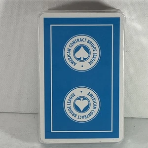 Deck of Blue Vintage New Sealed American Contract Bridge League Playing Cards - Picture 1 of 3