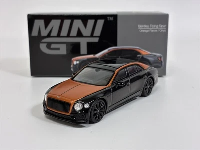 Bentley Flying Spur Arancione Fiamma Onice LHD 1:64 Scala Mini GT MGT00991L - Immagine 1 di 4