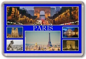 FRIDGE MAGNET - PARIS - Large - France TOURIST 