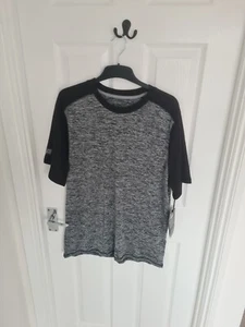 BNWT Men's Black Grey Crunch T-Shirt Size Large - Picture 1 of 7