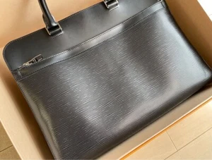 Louis Vuitton Basano GM Epi Briefcase Black Solver Hardware Business Bag Auth - Picture 1 of 10