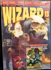 WIZARD COMIC GUIDE #13 SEPTEMBER 1992 ORIGINAL NELSON GHOST RIDER COVER & POSTER