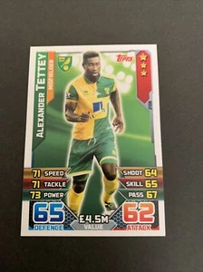 2015/16 Norwich City Alexander Tettey Topps Match Attax #208 - Picture 1 of 2