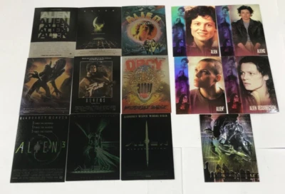 1998 INKWORKS ALIEN LEGACY TRADING CARD COMPLETE 3-LEVEL CHASE CARD SET(9+4+1) - Image 1 of 4