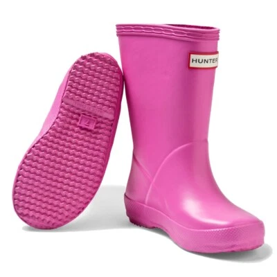 Hunter Children’s / Kids. First Wellington Boots in Lipstick Pink