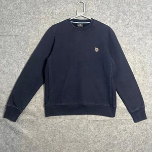 Suéter Paul Smith Jersey Para Hombre Talla Mediana Azul Marino Clásico Logo Cebra PS - Imagen 1 de 10