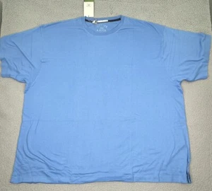 Cutter And Buck T Shirt Mens Big And Tall 5XB Blue Short Sleeve Casual Cotton - Picture 1 of 13