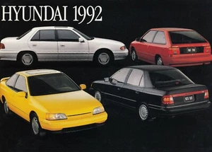 HYUNDAI Sonata Elantra Excel S Coupe Youngtimer Prospekt Brochure 1992 USA T - Picture 1 of 1