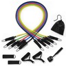 Exercise Resistance Band Set Yoga Pilates Abs Fitness Tube Workout Bands 11PCS