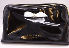 Ted Baker Cafaras Large Bow Washbag Toiletry Cosmetic Black Shiny PVC BNWT #9