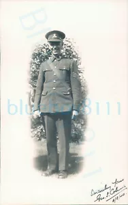 WW2 Royal Army Pay Corps Sergeant G S Coburn portrait photo - Picture 1 of 2