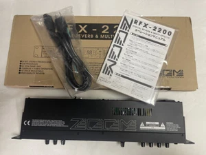 Excellent! ZOOM RFX-2200 Digital Reverb Multi Effects 1U Rack Unit AC100V - Picture 1 of 8