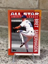 1990 Topps Tiffany Bret Saberhagen All-Star #393 Baseball Card
