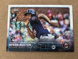 2015 BYRON BUXTON Topps actualización cromo refractor pulsar novato radiocontrol — us136 — casi nuevo/como nuevo - Imagen 1 de 8