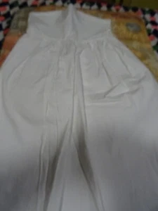 for large vintage doll belle, gige etc. white cotton handmade - Picture 1 of 24