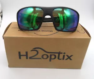 Gafas de sol flotantes polarizadas espejo negro/verde H2Optix ASHORE Bolle NUEVO - Imagen 1 de 12