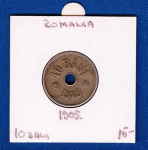 10 Bani 1905 - Carol I, Romania coin, Copper-nickel ! - Picture 1 of 2