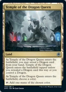 MTG TEMPLE OF THE DRAGON QUEEN EXC - TEMPIO DELLA REGINA DEI DRAGHI - AFR - Picture 1 of 1
