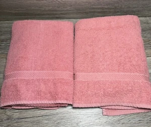 VTG Sears Colormate Bath Towel Rectangle Rose/Pink Cotton Better Quality Boho - Picture 1 of 2