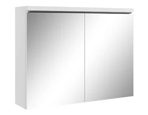 Armadietto a specchio Paso 80 x 60cm Bianco - specchio armadietto bagno - Foto 1 di 4