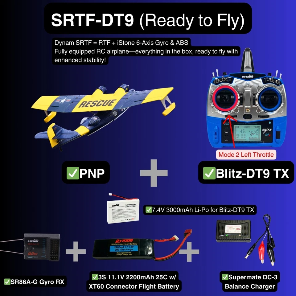 Dynam PBY Catalina V2 Blue Twin Engine RC Seaplane 1500mm 59" Wingspan - Image 1 of 4